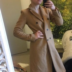 Zara Wool Camel Coat